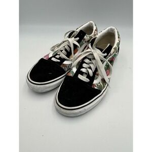 Vans Old Skool Unisex 10.5 Women Or  Men 9  Tropical Floral Skater Shoe